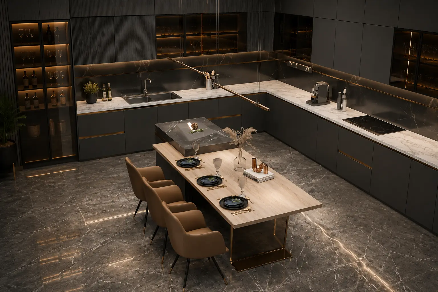 modern modular kitchen