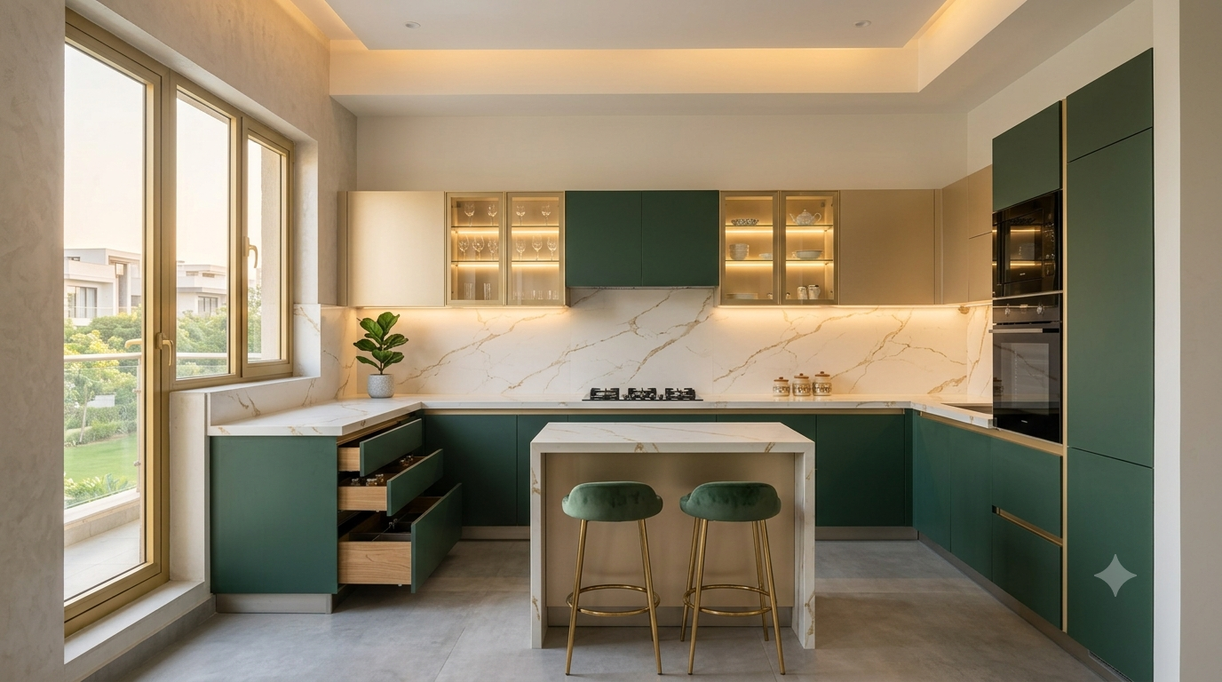 Luxury modular kitchen in Lucknow